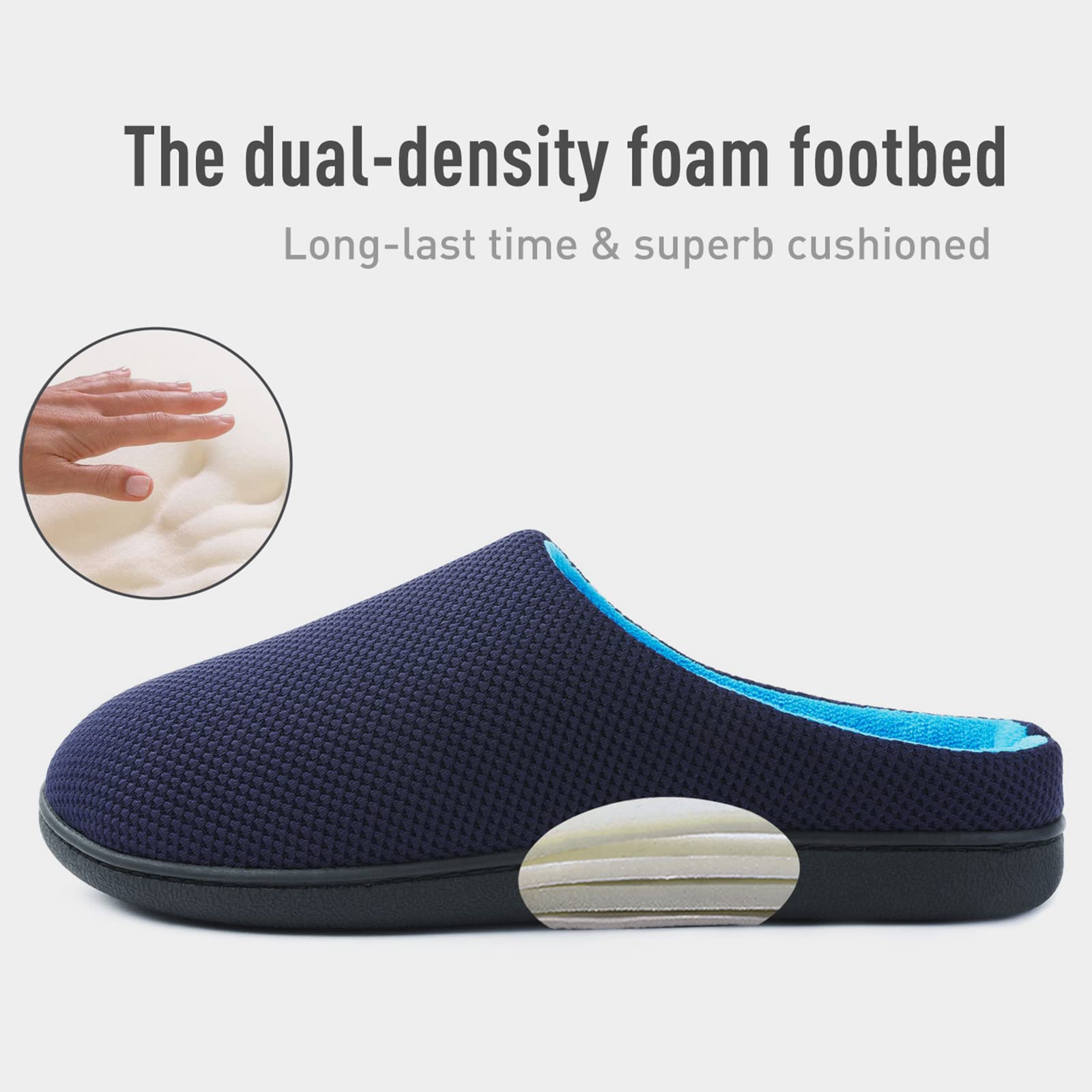 Pantofole Isotoner Donna In Memory Foam - Modello Clog In Spugna, Suola Antiscivolo, Lavabili In Lavatrice - 2