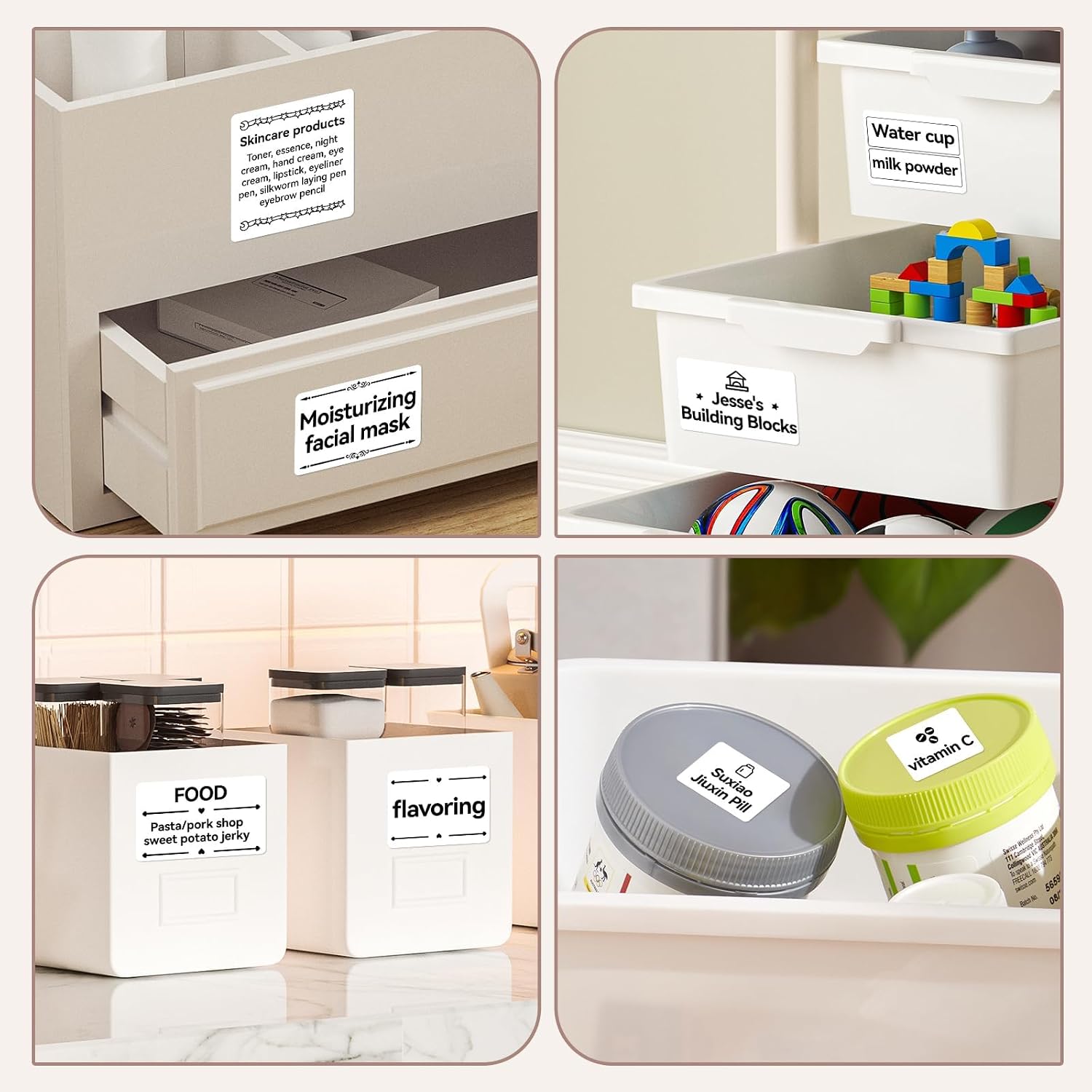 NIIMBOT 2 Rolls Labels for B1 B21 B3S K3, Thermal Printer Labels 2" x 3.15"（50x80mm, Thermal Label for Logo/Jar Label/Barcode/Address Label/Stickers