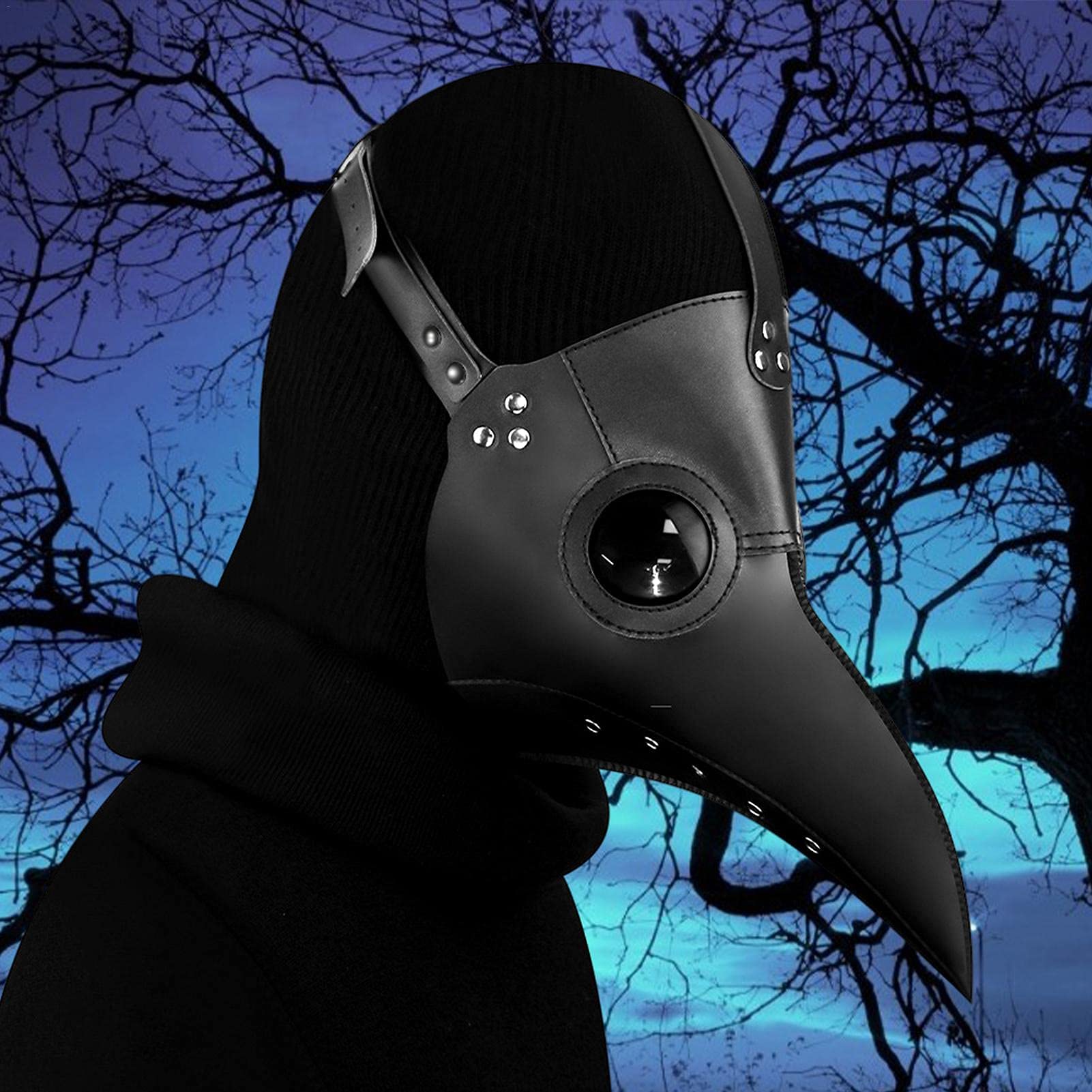Máscara De Pájaro Pico Largo – Doctor De La Peste, Estilo Steampunk, Para Halloween Y Cosplay, Talla única Adulto, Color Negro