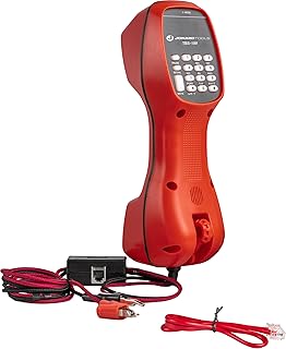 Jonard Tools TBS-100 Analog Telephone Line Tester Butt Set with ABN Clips, Black