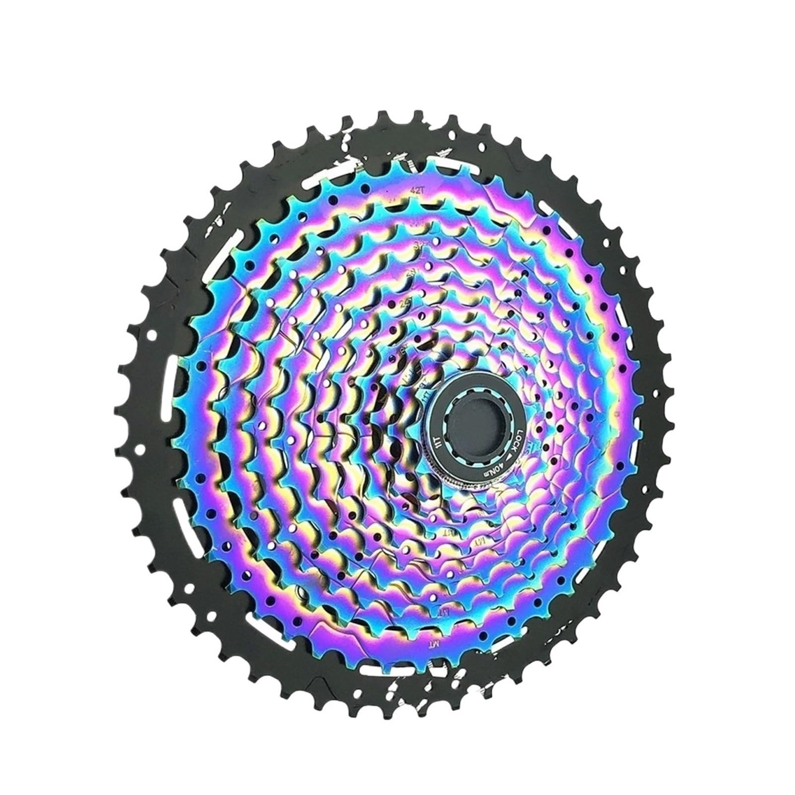 Kaseta Koła Zamachowego Ultralekka Stal Węglowa 11/12 Prędkości Zębatka 11-50T Tęczowa Szeroka Pasuje Do SHIMANO HG wkręcany wolnobieg Kaseta Rowerowa