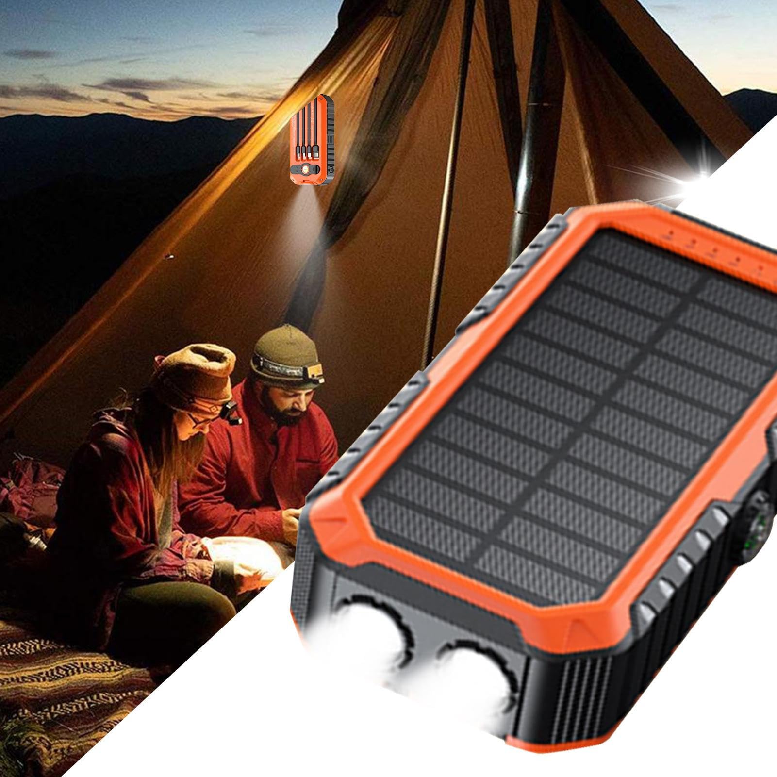 Station de Charge Solaire avec Panneau - Batterie Externe Haute Luminosité