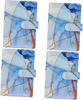 NOLITOY 4 Conjuntos Fichário Livro Organizador De Dinheiro Planejamento Bloco De Notas Orçamento Fichário Poupança De Dinheiro Fichário Diário Bloco De Notas Mini Blocos De Notas