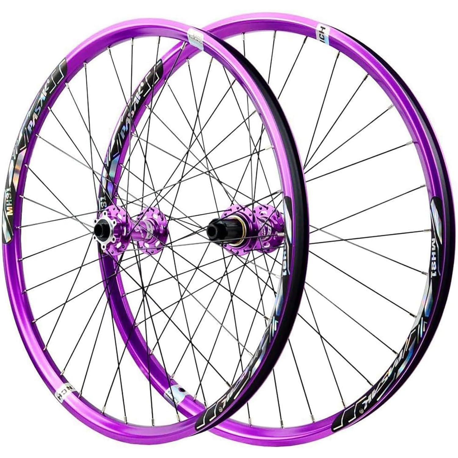 Ruote da 26/27,5/29 Pollici Freno a Disco MTB Mozzi con Perno Passante Cuscinetti Cassetta 8-12 velocità Cerchio per Mountain Bike Anteriore Posteriore