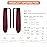 SEIKEA Clip in Ponytail Extension Wrap Around Straight Hair for Women (28, Wine Red)
