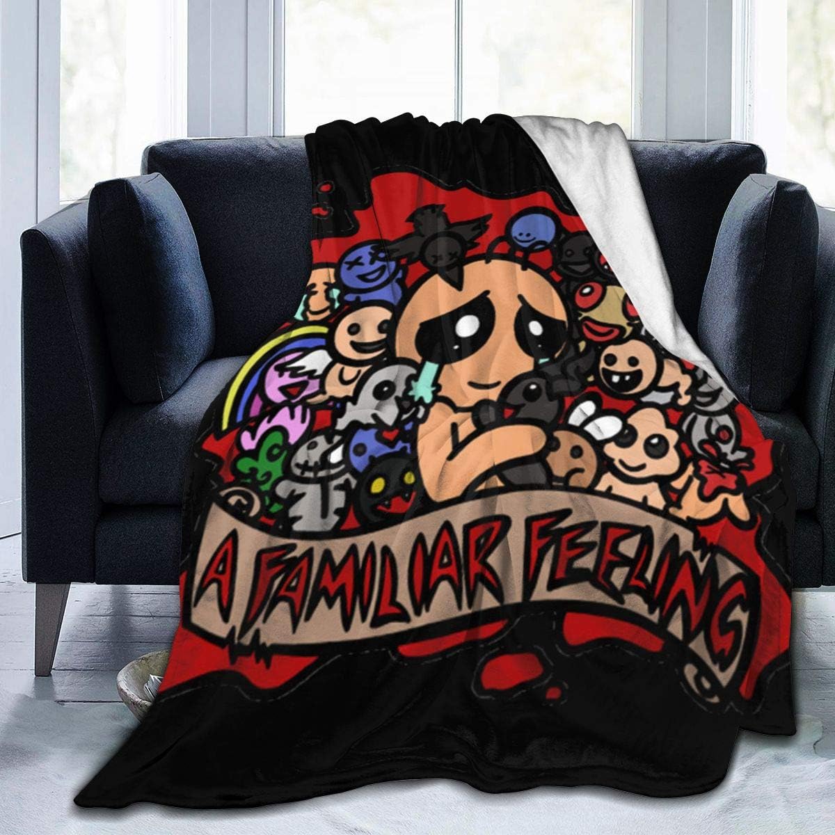 SHOUGOU Binding of IsaacA Familiar Feeling Fleece Blankets Sofa Warm