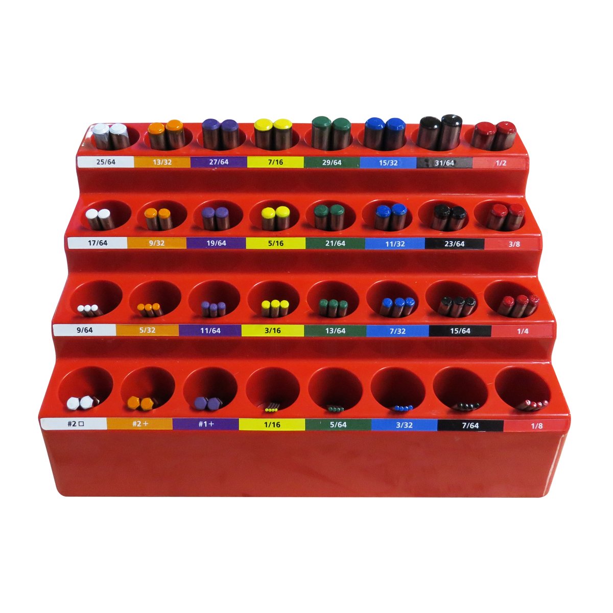 FastCap KISS DB System 1/16-inch - 1/2-inch Color-Coded 82 Drill Bits