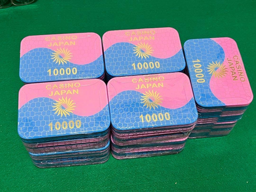 新品未開封 カジノチップ 10000(壹万)ピンク ×100枚セット プラーク カジノチップ 10000(壹万)ピンク ×100枚セット プラーク