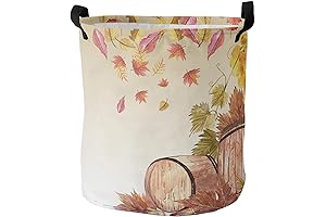Grape Barrel Maple Leaf Collapsible Laundry Hamper