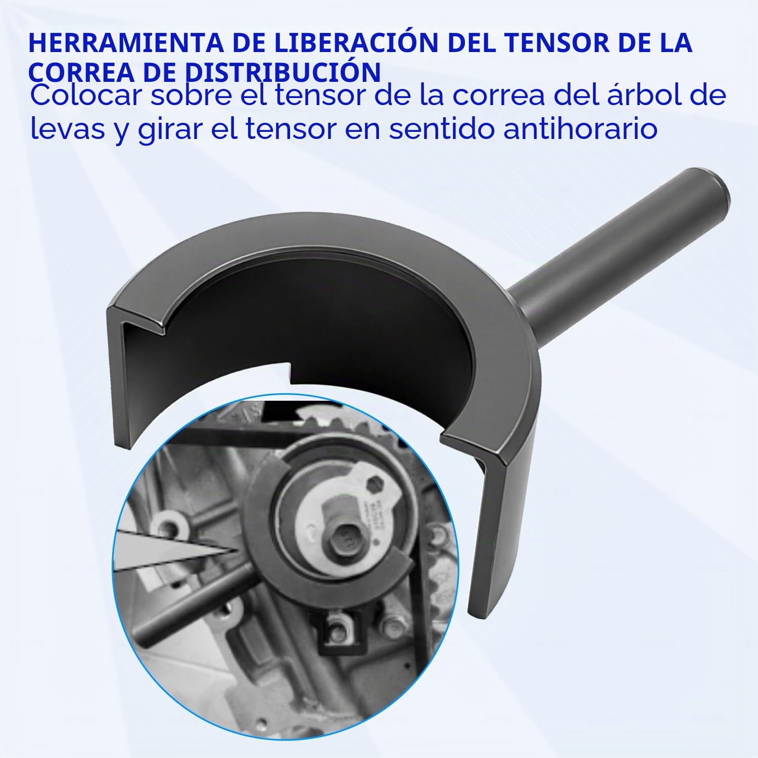 ZKTOOL Herramienta de Reemplazo de Correa de Distribución de Motor, Bloqueo de Cigüeñal, Compatible con Hyundai y Kia 1.6D Motores Diésel, OEM 09240-2U100, 09240-2U300, 09240-2U400, 09240-2U500 | Compatible con motores diésel Hyundai y Kia 1.6D. Incluye O