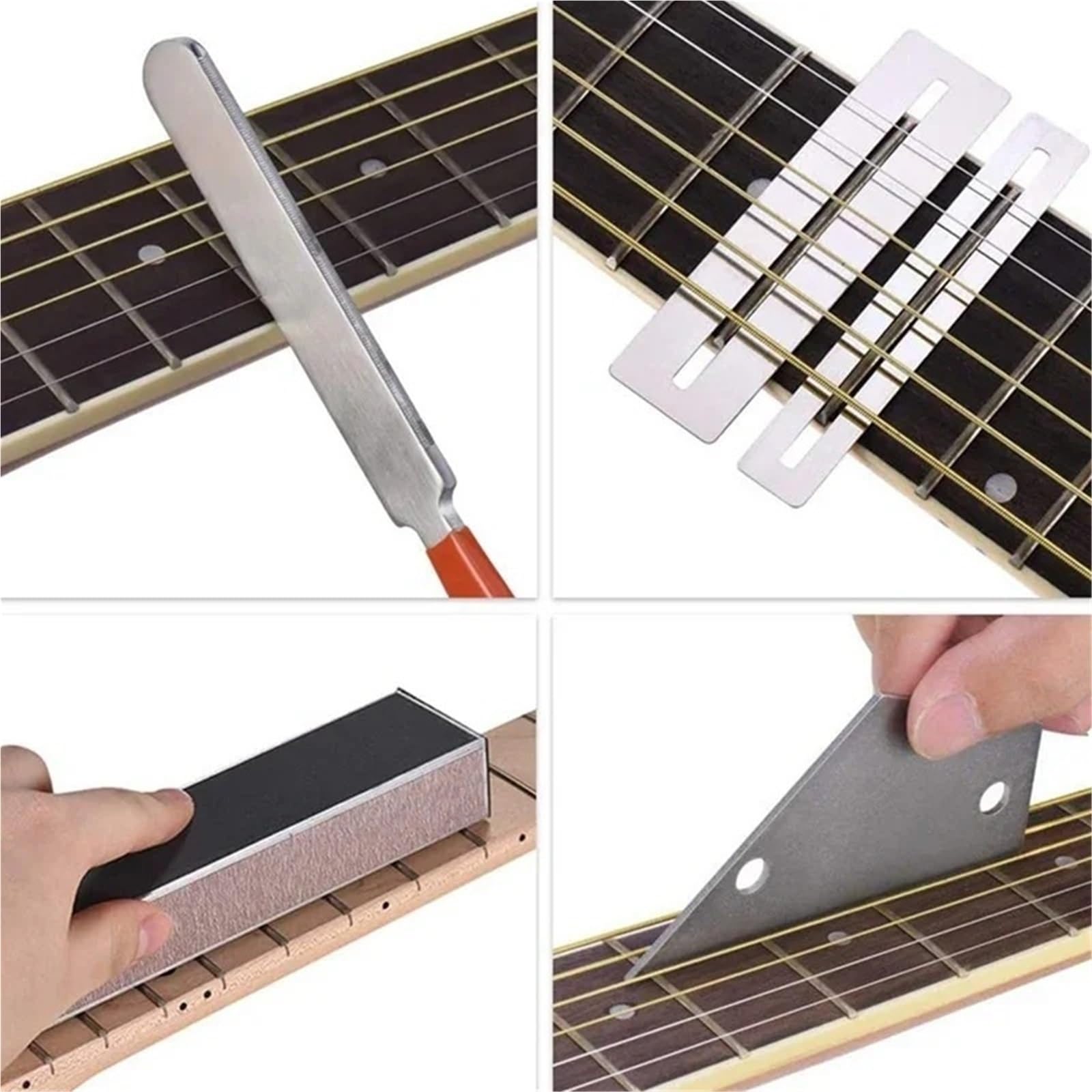 Narzędzia do gitar Zestaw Narzędzi Do Gitary Narzędzia Pielęgnacji Podstrunnicy Poziomowania I Szlifowania