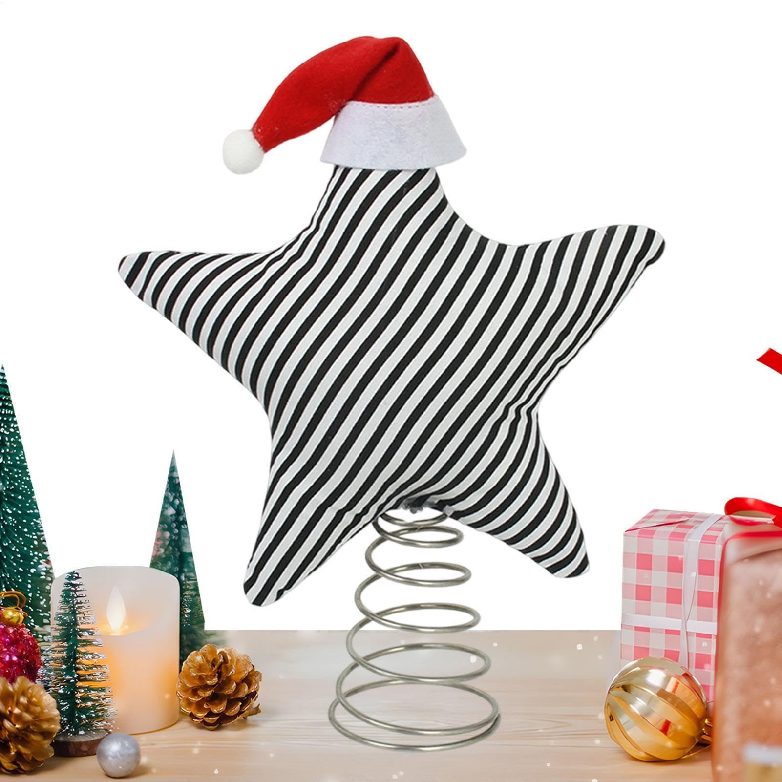 Étoile de Noël pour sapin vintage : ornement intérieur extérieur de cheminée