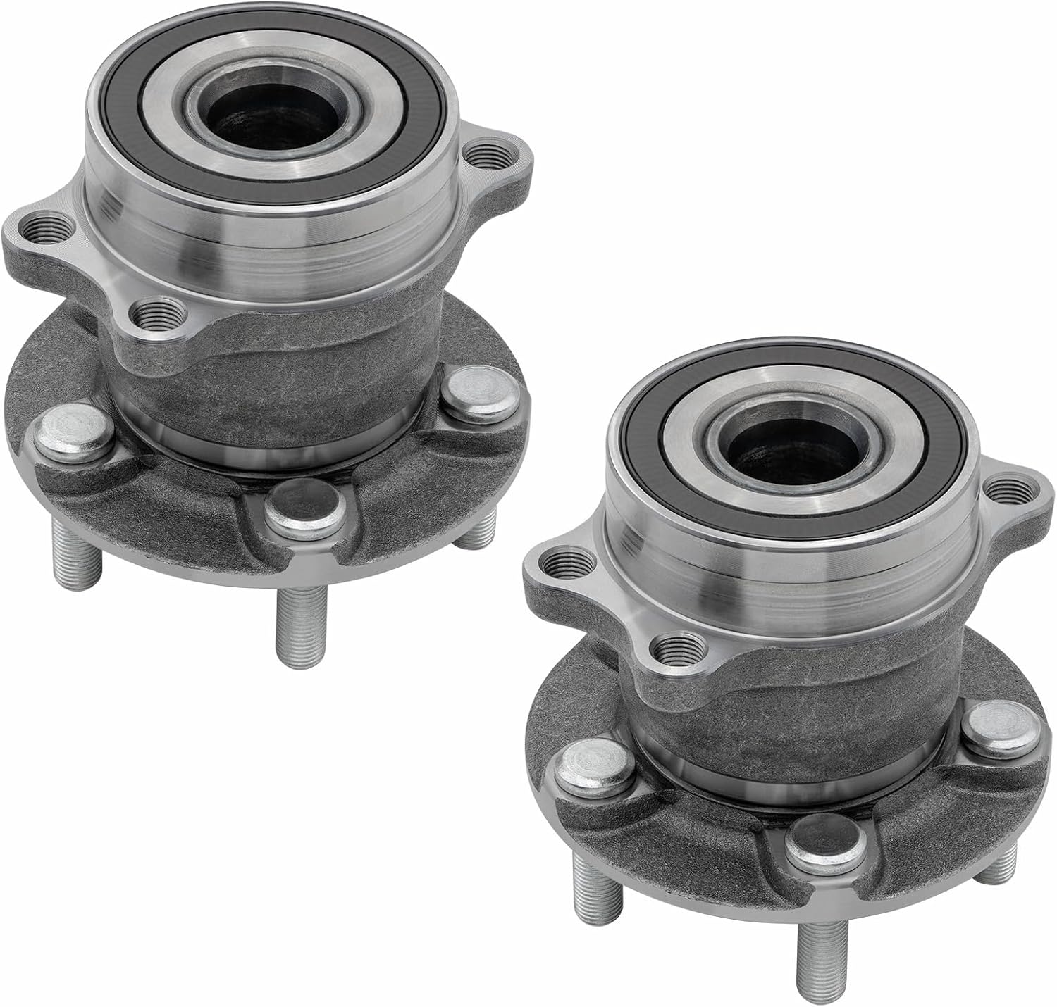 Rear Wheel Axle Bearing Hubs Assembly Compatible with Subaru Crosstrek 2016-2020, Forester 2014-2018, Impreza 2012-2019, XV Crosstrek 2013-2015, Assembly 5 Lugs Pair Hubs, Replaces 512518