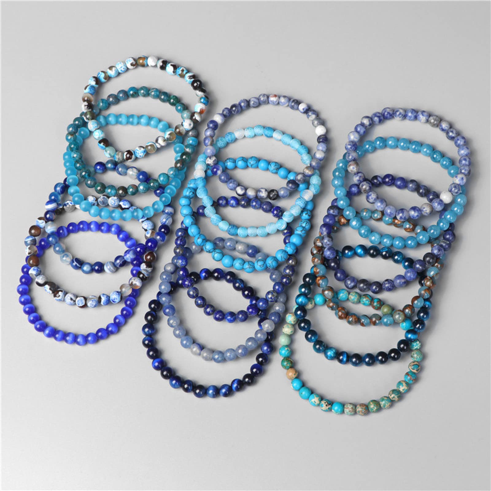 Bracelet œil De Tigre – Perles 6 Mm, Pierre Naturelle, 19 Cm, élastique