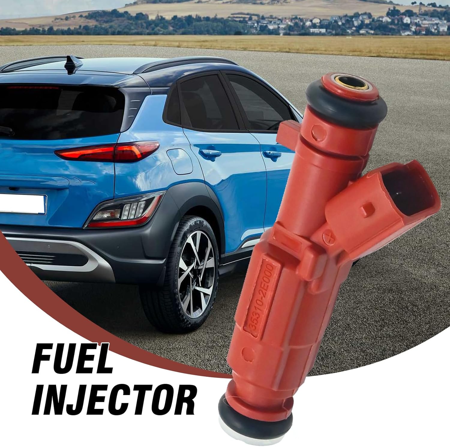 35310-2E000 Fuel Injectors Assembly Replacement for Hyundai Kona 2018-2021 Replacement for Elantra 2011-2020 Replacement for Kia Seltos 2021-2022 Replacement for Forte 2014-2021