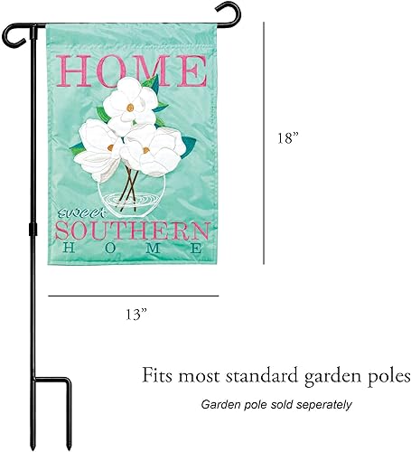 Miniatura 3 de Magnolia Garden Sweet Southern Home Magnolias - Bandera de jardín de poliéster de 13 x 18 pulgadas