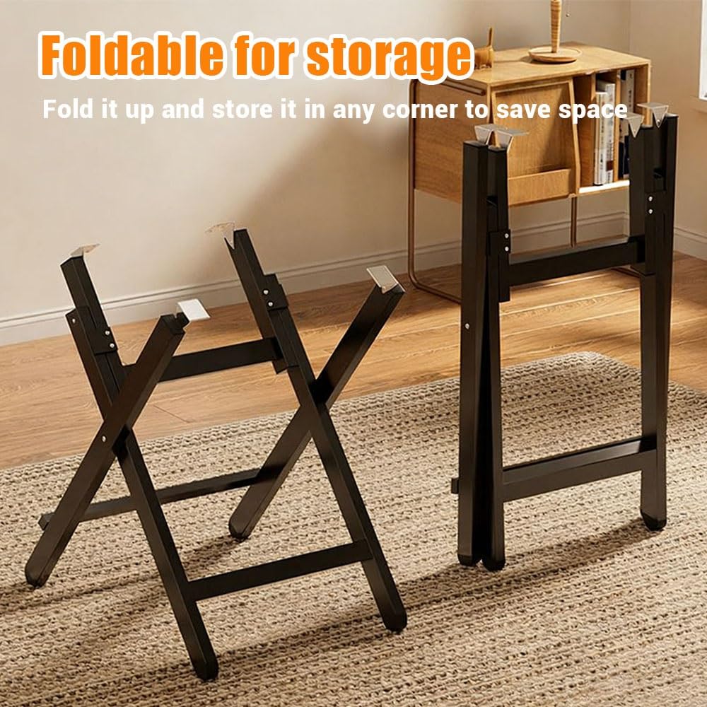 Klappbar Tischgestell Bartisch-Gestell Metall Tischbeine Klapptisch Tischfüße Tischkufen Stabil Möbelbeine Ersatzbeine Für Couchtisch Klapptisch(Black,70cm/28in)
