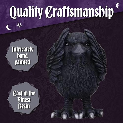 Miniatura 4 de Nemesis Now Three Wise Ravens, negro, 3.4 in (B6023V2)