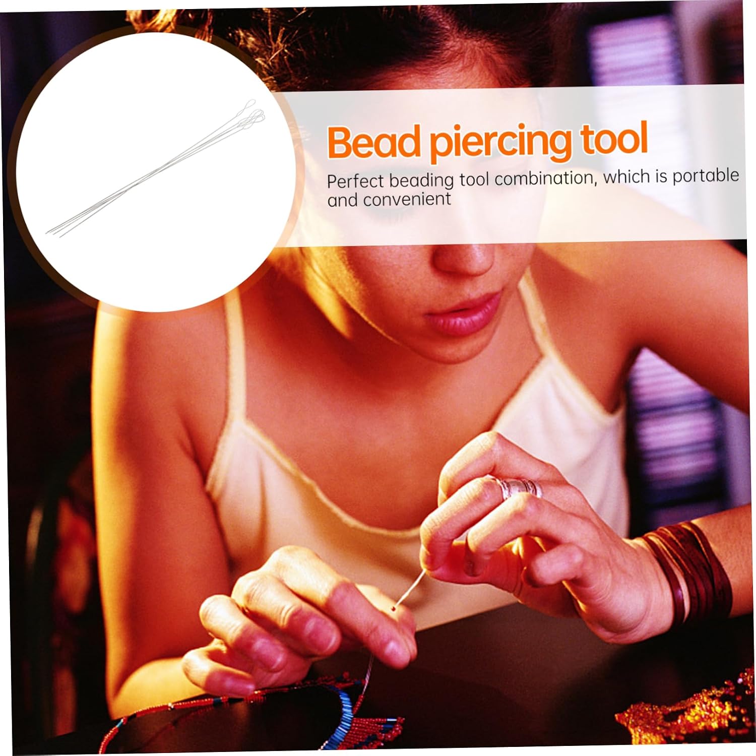 BELLIFFY 15pcs Beading Needles Ultra-fine Long Craft Sewing Needles for Jewelry Making Durable Resistant Beading Tool for DIY