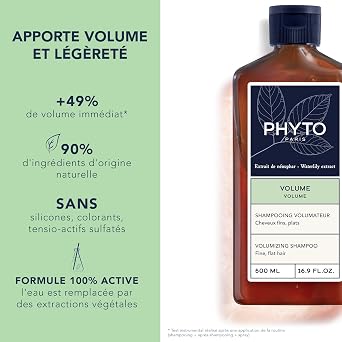 Phyto Volumizing Shampoo 500ML New Pack, 500 ml