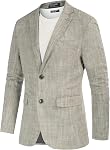 PJ PAUL JONES Herringbone Blazer 2 Vestes de costume de bouton Casual Knit Sport Coat pour homme