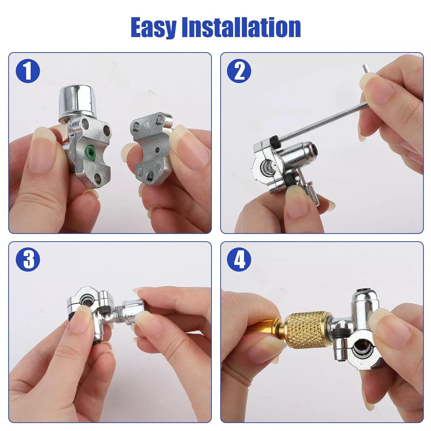 Refrigerant Recharge Hose Kit with BPV31 Piercing Valve, Refrigerator Freezer Fluoridation Kit Accessory