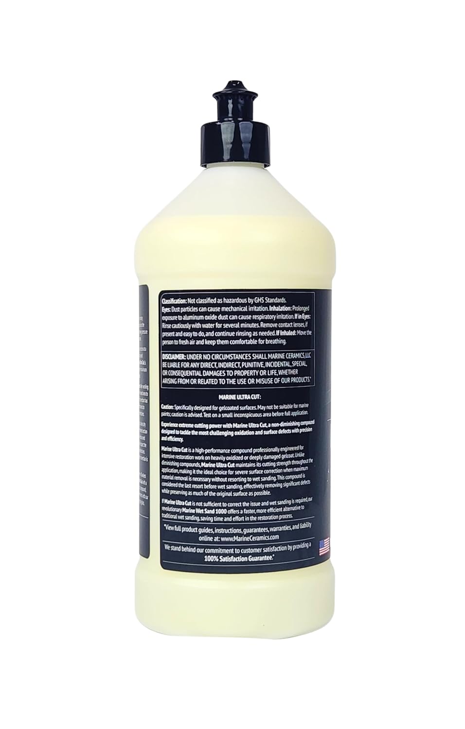 Marine Ultra Cut (32oz) - Professional Extreme Cutting Compound/Maximum Oxidation & Scratch Removal/Quick Correction for Gelcoat/Ideal for Extreme Marine Surface Restoration