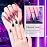 Beetles Jelly Gel Nail Polish Set - Jelly Magic Gel Polish, 6 Colors Christmas Gel Polish Kit Pink Red Black Blue Green Purple Sheer Translucent Effect Soak Off UV Manicure DIY Gift for Women