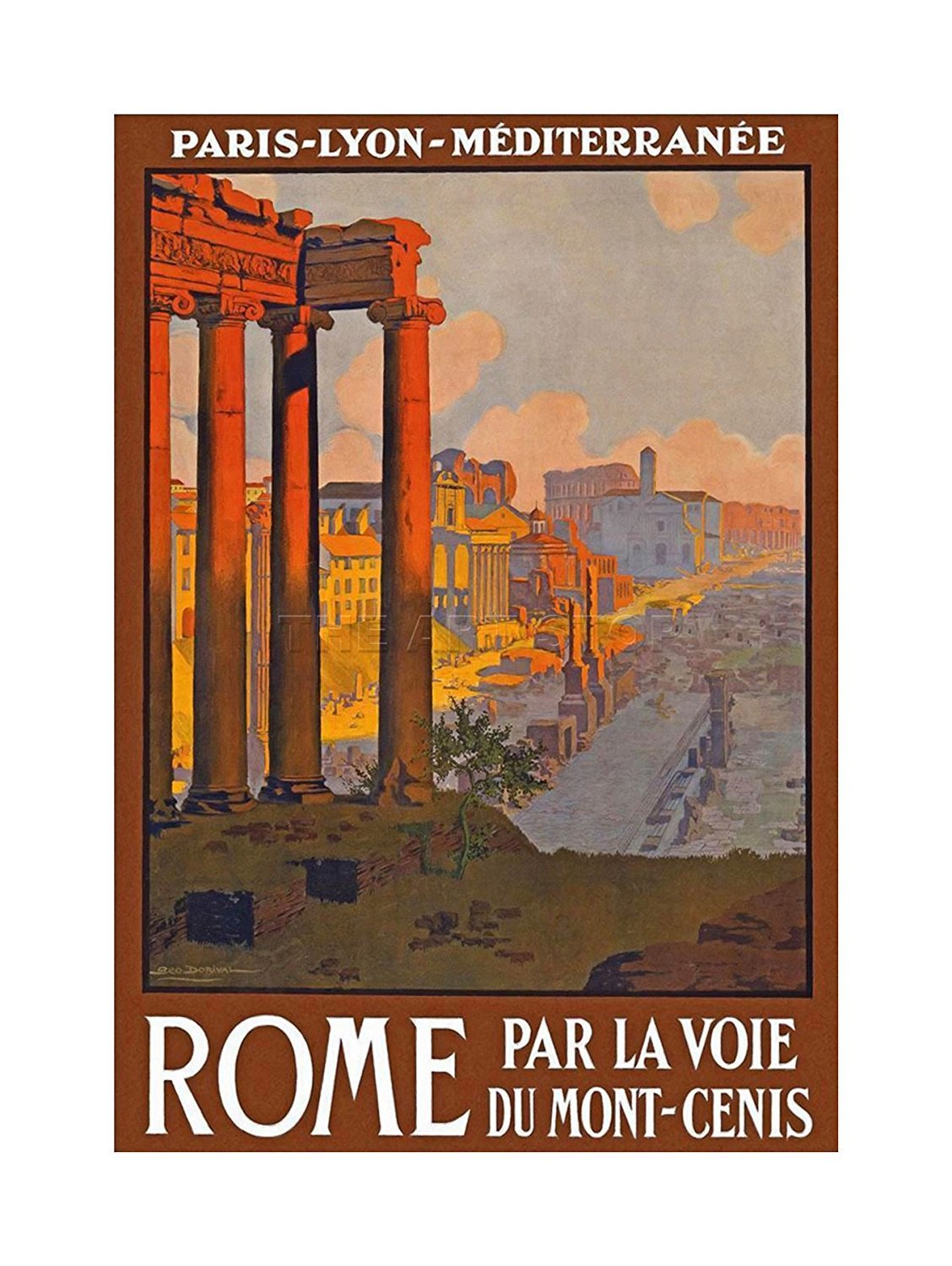 Wee Blue Coo Travel Ruin Forum Rome Italy Wall Art Print