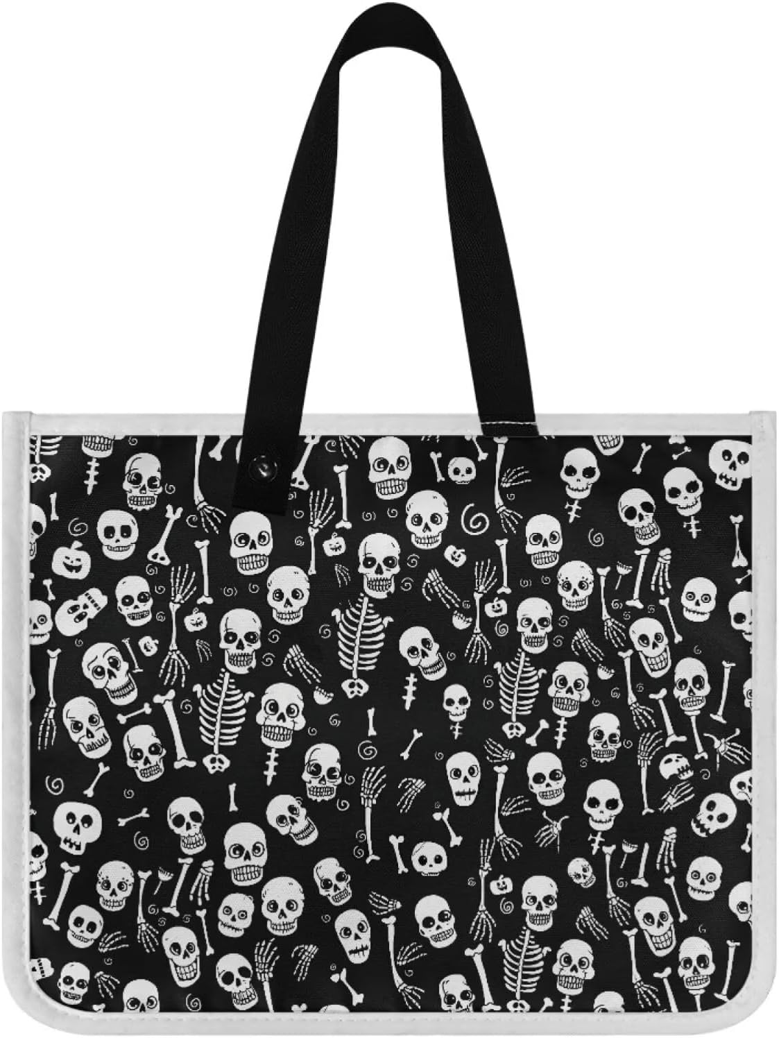 Yewattles Vintage Skeleton Man Car Document Holder Storage Bag Organizer Travel Tidy Pouch Pocket Car Gear Button Storage Bag Organizer Collapsible Portable Car Accessory