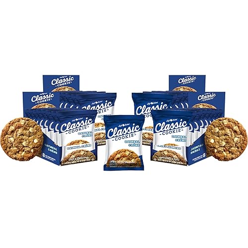 Miniatura 80 de Classic Cookie Galletas de chispas de chocolate horneadas suaves hechas con mini besos Hershey's®, 2 cajas, 16 galletas envueltas individualmente