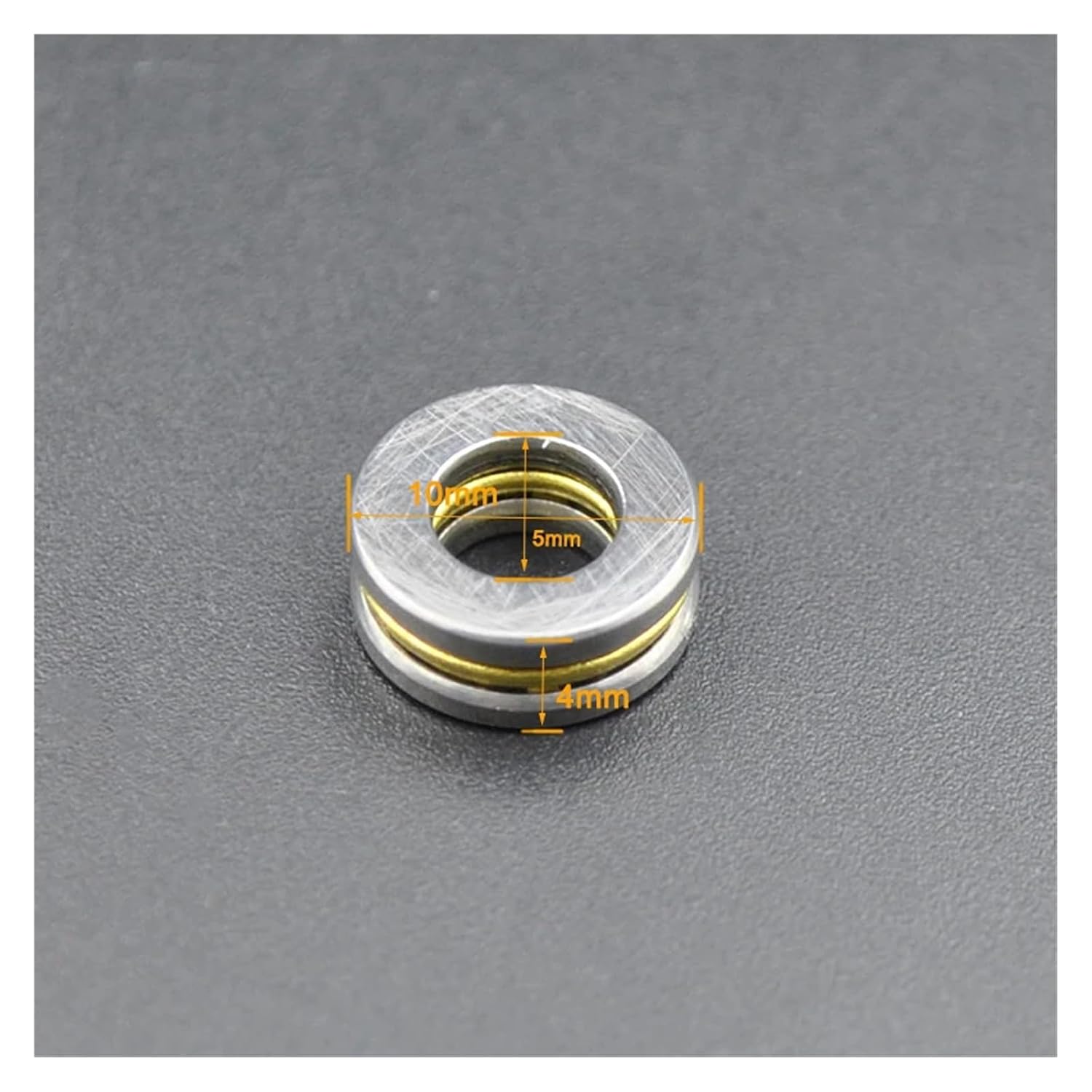 2PCS F5-10M Thrust Ball Bearing 5x10x4mm Miniature Plane Bearing Inner Diameter 5 mm Miniature axial Ball Bearing