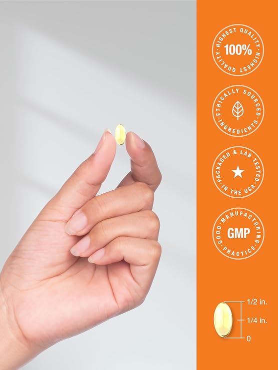 Horbaach Vitamin A 10000 IU Softgels | 300 Count | Non-GMO, Gluten Free Supplement