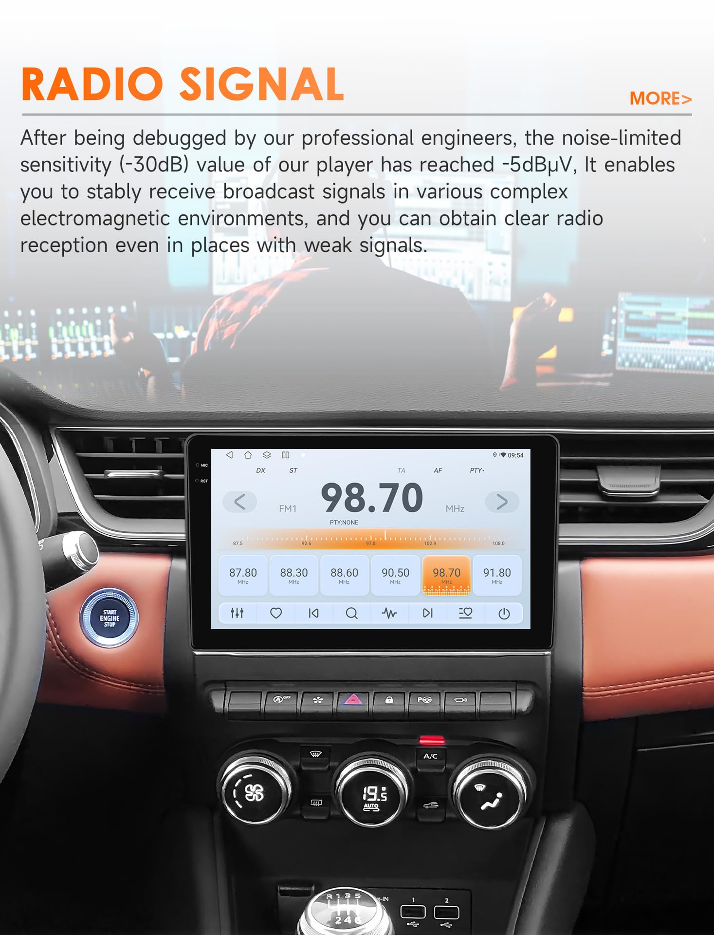 Dla Renault Clio 5 Captur 2019 2020 2021 Radio Carplay Android Auto
