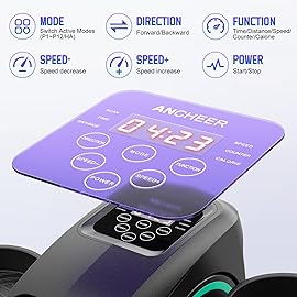 ANCHEER Elliptical Machine- Under Desk Elliptical Machine, Electric Seated Pedal Exerciser, Mini Elliptical for Seniors, LCD Display Monitor, Remote Control, Leg Exerciser for Home Office