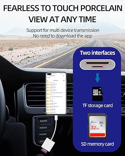 Miniatura 3 de USB C SD Card Reader Dongle (2 en 1) Tipo-C Multipuerto Micro SD TF Cámara Adaptador de memoria C Flash Drive 3.0 Macbook Pro Compatible para Galaxy