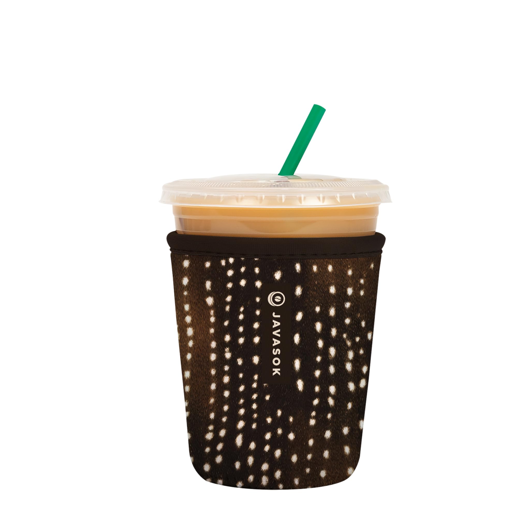 Sok It JavaSok Iced Coffee &amp; Cold Soda Insulated Neoprene Cup Sleeve (Doe-Eyed Darling, Small: 16-20oz)