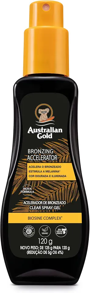 Australian Gold Acelerador de Bronzeado Clear Spray Gel 120g