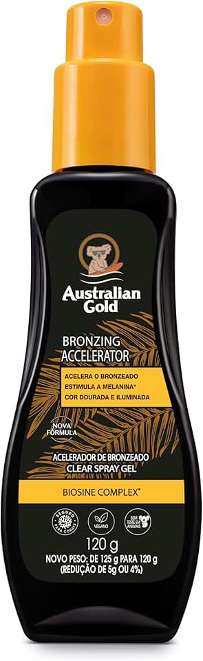 Australian Gold Acelerador de Bronzeado Clear Spray Gel 120g