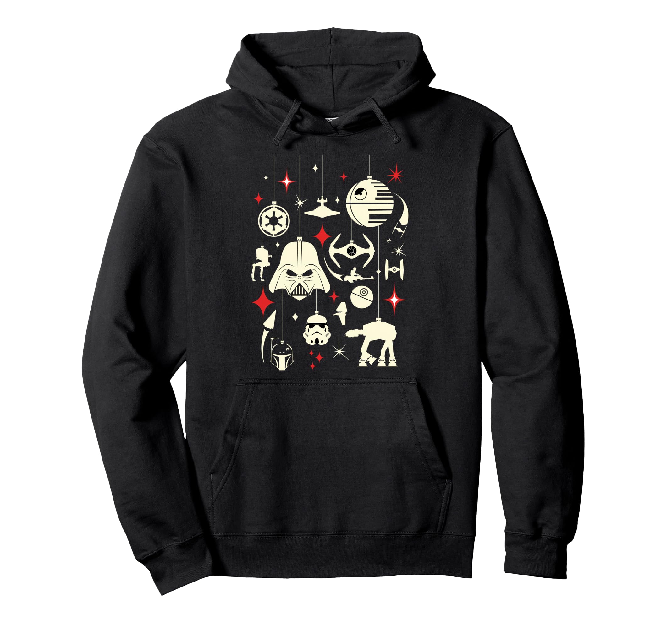 Pull Star Wars Galactic Empire Hoodie de Noël imprimé sweat à capuche noir
