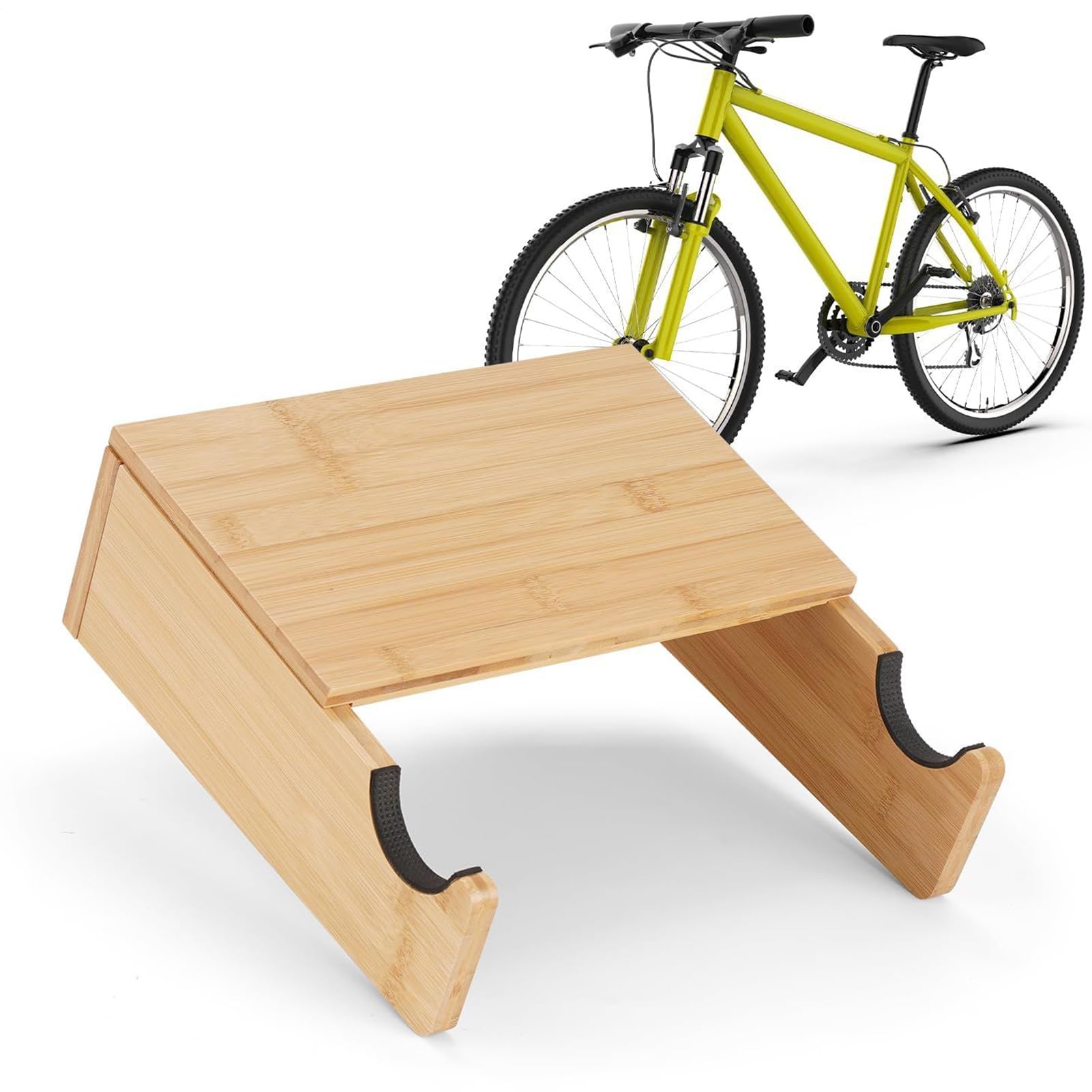 Generico Supporto Parete Bicicletta Gancio Orizzontale Per Esposizione | Portabici A Parete Con Mensola per Bici da Strada Mountain Bike Ibride Casco Soggiorno Camera da Garage Ciclisti
