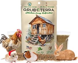 GrubTerra Coop Refresher Odor Freshener for Chicken Pen, Suitable for Chicken Waterer and Chicken Feeder, Smell Control Solution for Clean and Fresh Chicken Living Environment