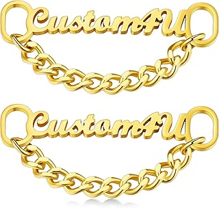 Personalized Shoe Buckle 2Pcs Gold/Black/Stainless Steel Decorations Sho...