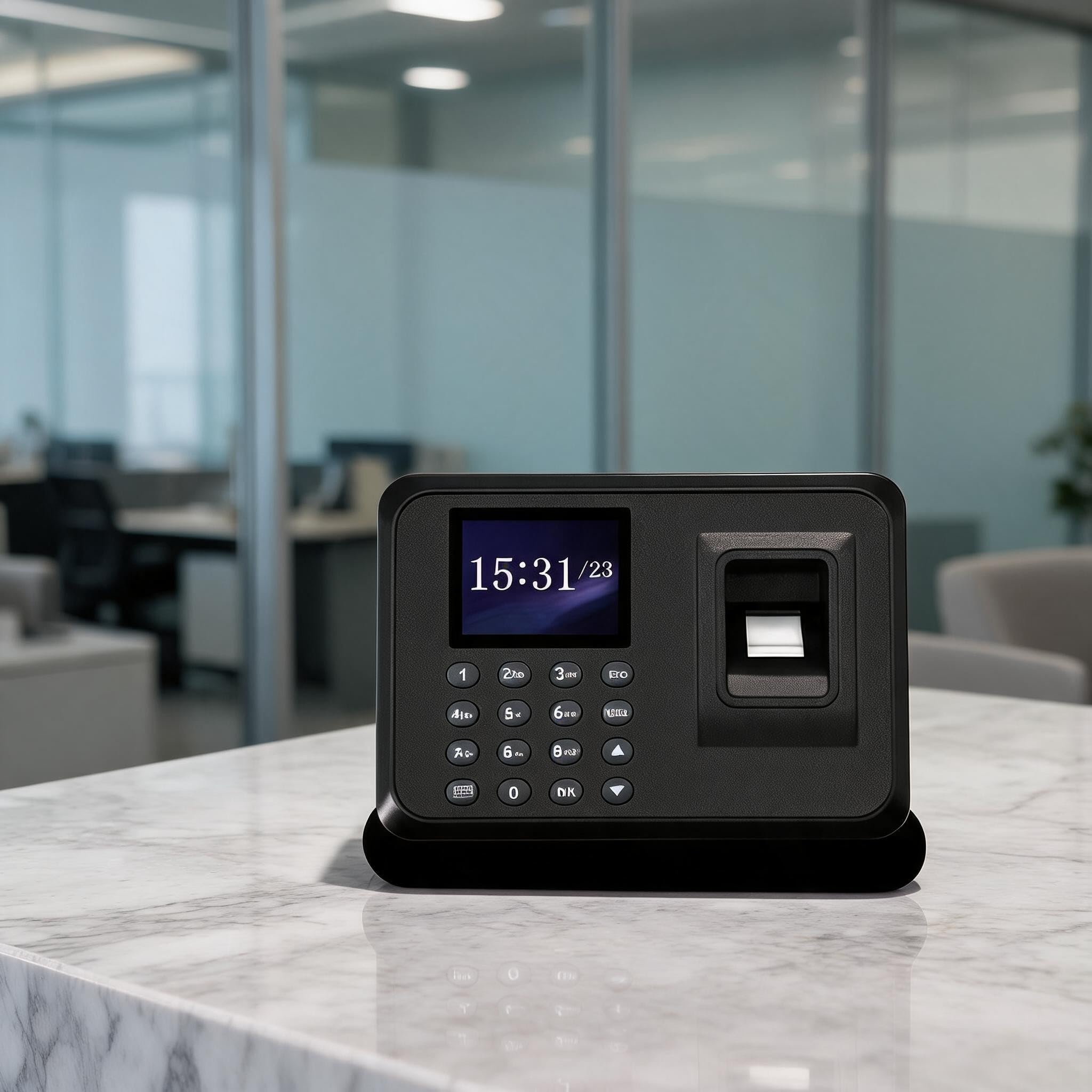 Sistema biometrico di misurazione del tempo con impronta digitale e password, T710 Attendance Machine fino a 1000 utenti, rapporti Excel, multilingue