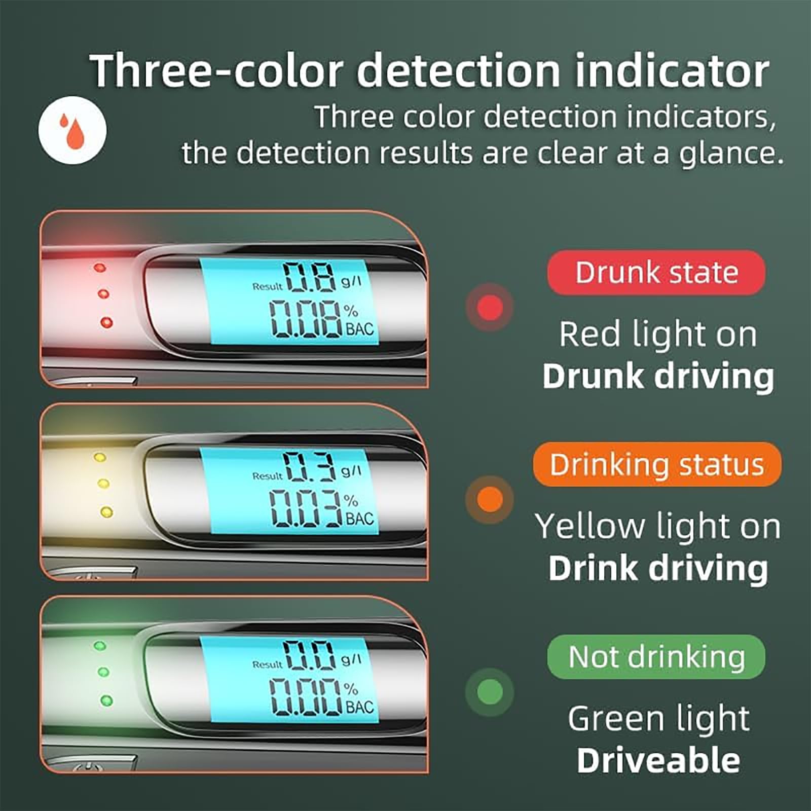 Przenośny Analizator Zawartości Alkoholu W Alkoholu, Tester Jazdy Pod Wpływem Alkoholu, Bezdotykowy Tester Alkoholu Z Cyfrowym Wyświetlaczem LCD, Łatwy Do Przenoszenia W Domu Lub Na Imprezie
