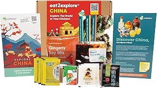 eat2explore Global Cooking Kit - Authentic Recipes, Essential Spices, Cultural Fun & Expert Drink Pairings. Perfect for New Year Date Night or Dinner Parties. (CHINA edition)