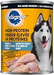 PEDIGREE HIGH PROTEIN Aliments pour chiens mouillés, viande réelle, poulet & Arôme de la Turquie à Gravy, 12x 375g (13 oz) Canettes