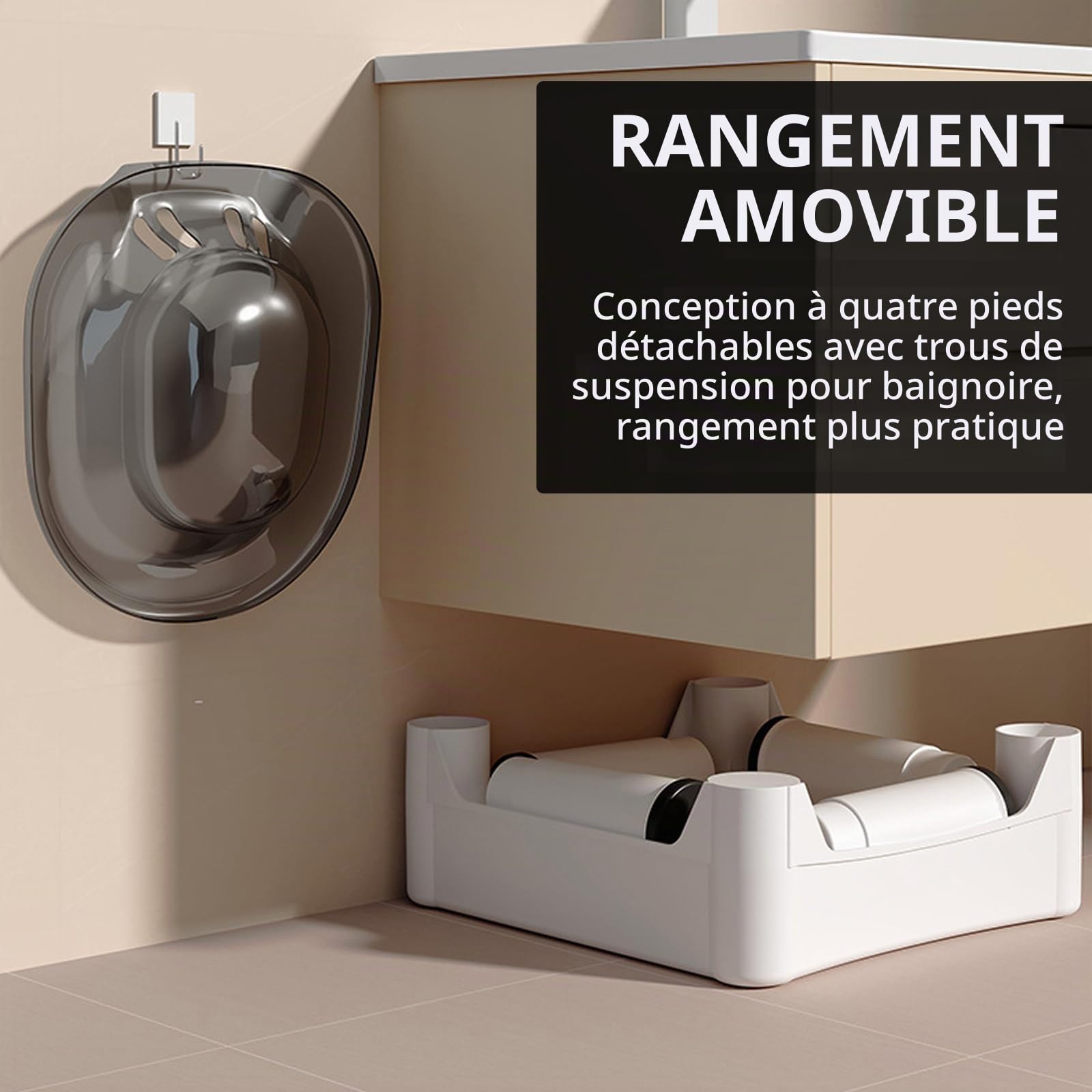 Bain De SièGe Pour Toilettes, Bain De SièGe éLectrique Avec Tabouret Bain De SièGe Amovible Pour HéMorroïDes Soins Post-Partum Femmes Enceintes Et Personnes âGéEs (Piles Non Incluses)