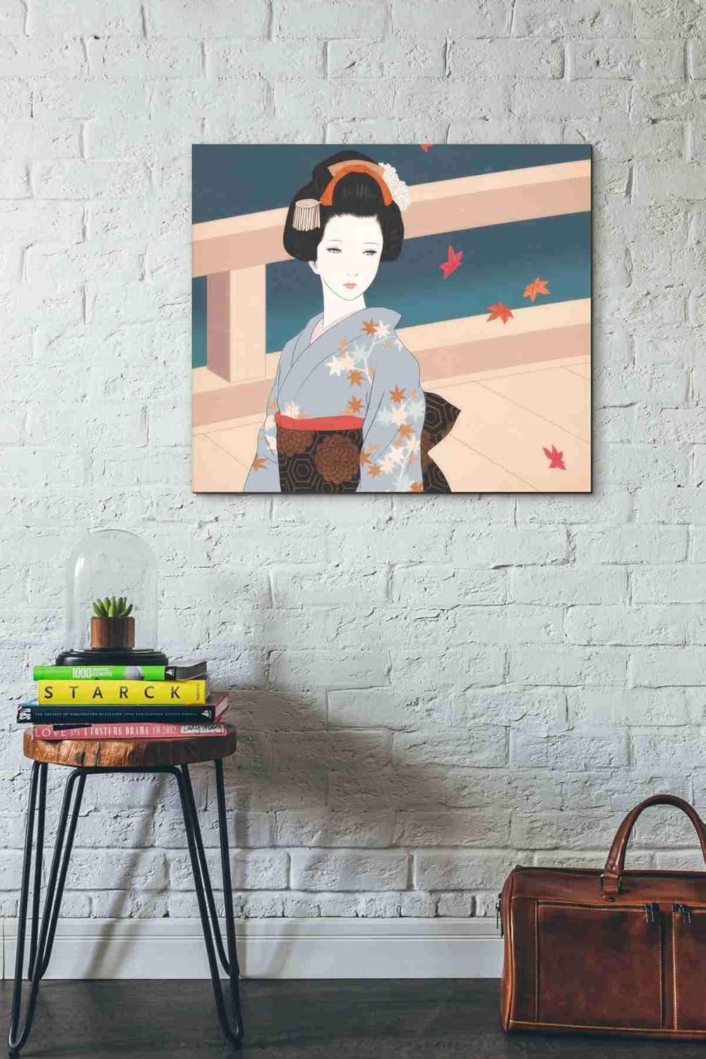 Epic Graffiti 'Momiji' by Sai Tamiya, Canvas Wall Art, 26"x30"