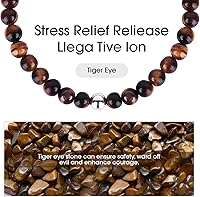 Vista 49 de Black Beaded Bracelets for Men Boys: 6mm Obsidian Onyx Lava Beads Mens Bracelet Set Mens Jewelry - Cool Anniversary Valentines Fathers Birthday